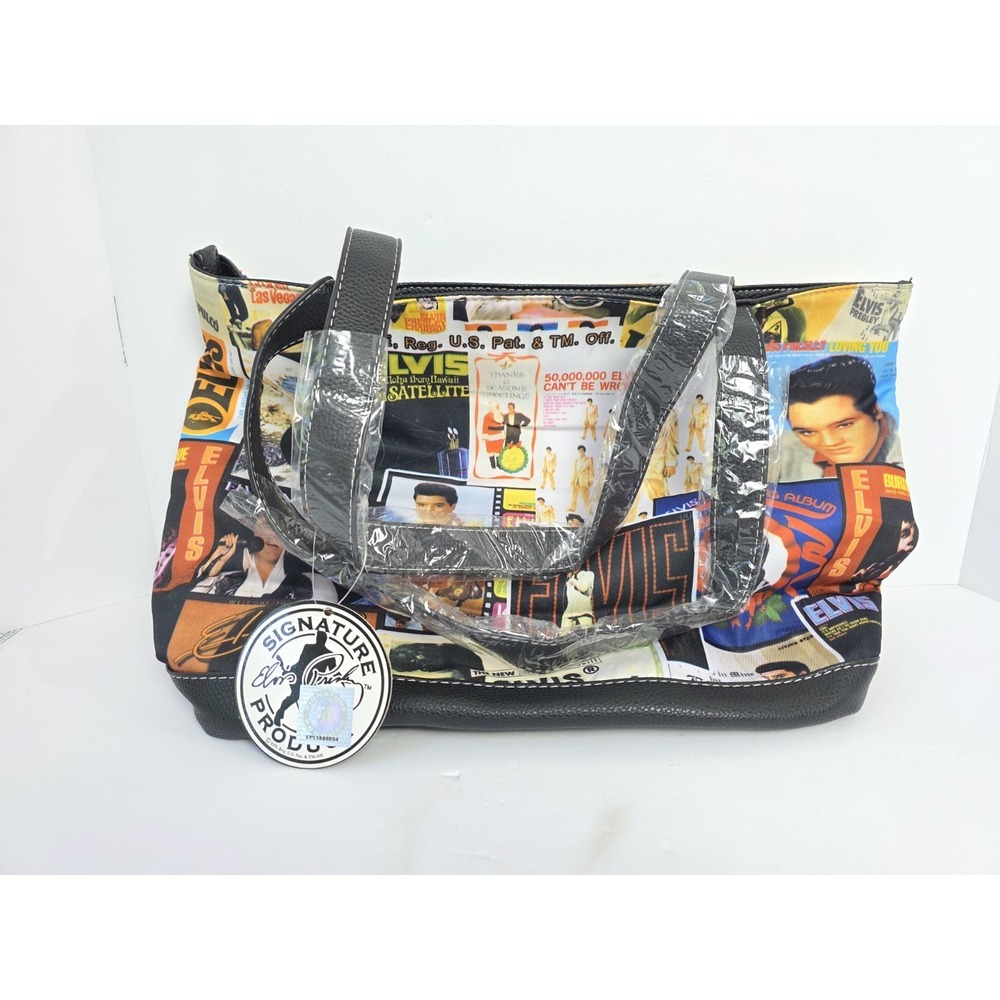 Elvis Presley Signature Products Tote Bag Purse Collage 16x10" NWT